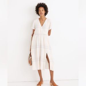 NWOT Clara Plaid Madewell Midi Dress